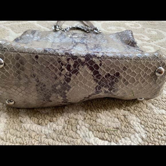 Michael Kors snakeskin python satchel purse - Picture 2 of 6